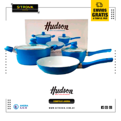 Set Hudson Ceramica Acero Reforzado Azul - comprar online