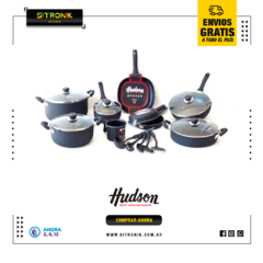 Set Hudson Teflón Negro x 13 pz