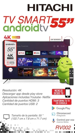 Smart Tv 55 Hitachi Android