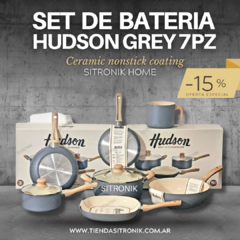 Set de Bateria Hudson Ceramic Grey 7p - comprar online