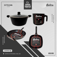 SET BATERIA HUDSON 4MM BLACK X4PZ (con sartén común 28cm)