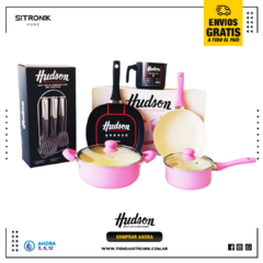 SET DE BAT.HUDSON X3 PZ ROSA+JARRO+BIFERA+UTEN X6