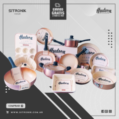 SET DE COCINA Y REPOSTERIA HUDSON CERAMICA COBRE 15pzs