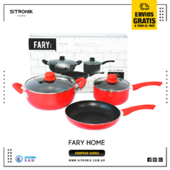 SET FARYHOME TEFLON ROJO