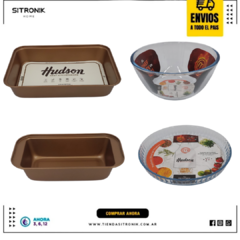 Set Fuentes Hudson Apto Horno Tartera Asadera