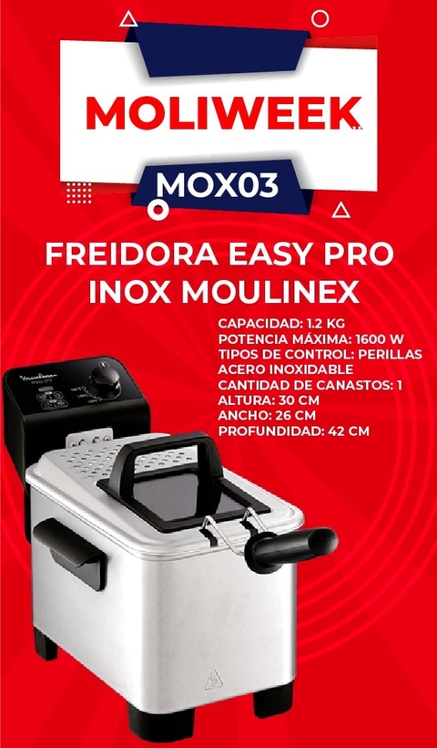 Freidora Easy Pro Inoxidable