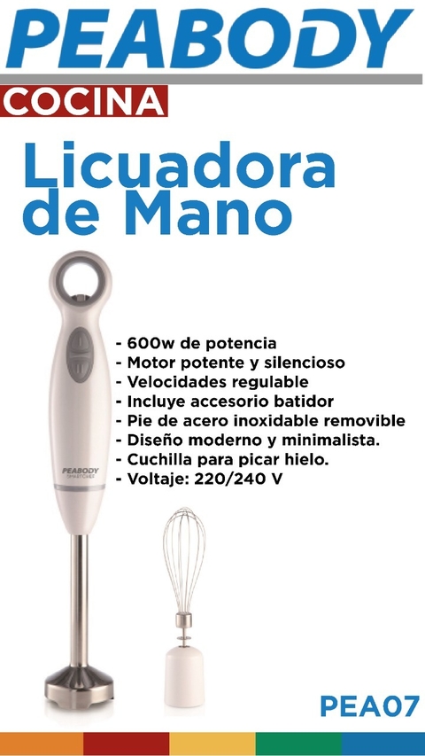 Licuadora de Mano Peabody 600w