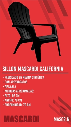 Sillon Mascardi California 92x76x70cm