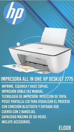 Impresora All in One hp dESKJET 2775