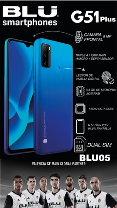 Celular BLU Smartphones G51L Plus