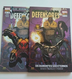 Hq - Os Defensores - Vol 1 E 2 - Os Diamantes São Eternos - E Agora Com Deadpool - Bendis - Marquez - Ponsor
