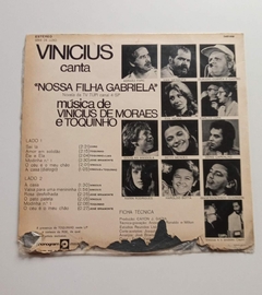 LP - VINICIUS CANTA NOSSA FILHA GABRIELA - 1972 - CAPA GASTA - comprar online