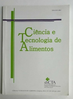 Revista Ciência E Tecnologia De Alimentos - Abril E Junho 2009 - Sbcta