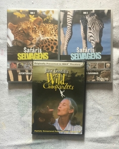 DVD - SAFÁRIS SELVAGENS 2 VOLS + WILD CHIMPANZEES