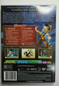 DVD - Pinoquio 70 Aniversário - Disco Duplo - comprar online