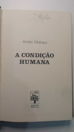 A Condição Humana - Andre Malraux - comprar online