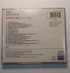 Cd - Satie: Piano Works Pascal Rogé - comprar online