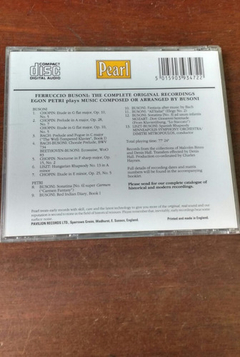 Cd - Busoni E Egon Petri - Complete Recordings - comprar online