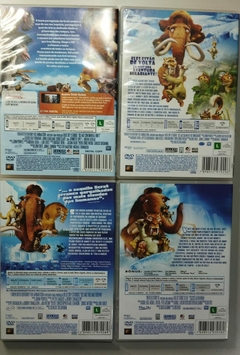 Dvd a Era do Gelo 1, 2, 3 e 4  Item Infantil Dvd Usado 79303193