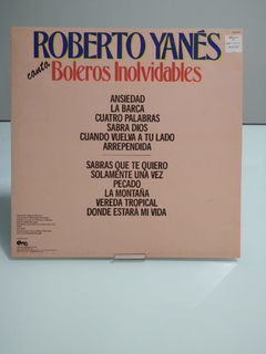 Lp - Canta Boleros Inolvidables - Roberto Yanes - Sebo Alternativa