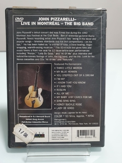 Dvd - John Pizzarelli – Live In Montreal - The Big Band na internet