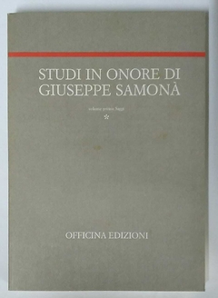 Studi In Onore Di Giuseppe Samonã 3 Volumes - A Cura Di Marina Montuori na internet