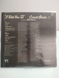 Lp - I Told You So - Count Basie And His Orchestra - Sebo Alternativa