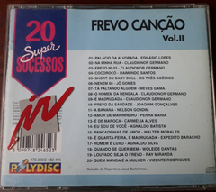 Cd 20 Super Sucessos - Frevo Canção - Vol. Ii - comprar online
