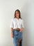 Camisa feminina cropped sofi branca - comprar online