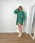 Tricot amplo oversized com cachecol e manga bufante zoe - loja online