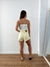 Shorts curto feminino destroyed amarelo na internet