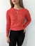 Tricot decote redondo pontinho - loja online