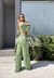 Calça pantalona maya verde salsa - comprar online