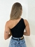 blusa cropped um ombro só amanda - comprar online