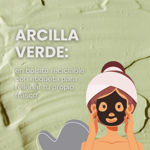 Arcilla Verde En Polvo - Cosmética Natural - Pieles Grasas - 150 g