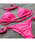 Biquíni Cortininha Canelado Pink Neon - comprar online