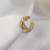 Piercing Fake Design Amassado Banhado Ouro 18k