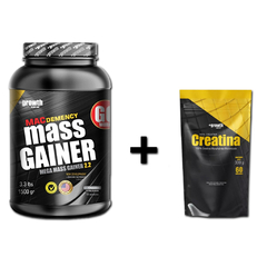 1,5kg Mass Gainer + 300g Creatina.- Growth