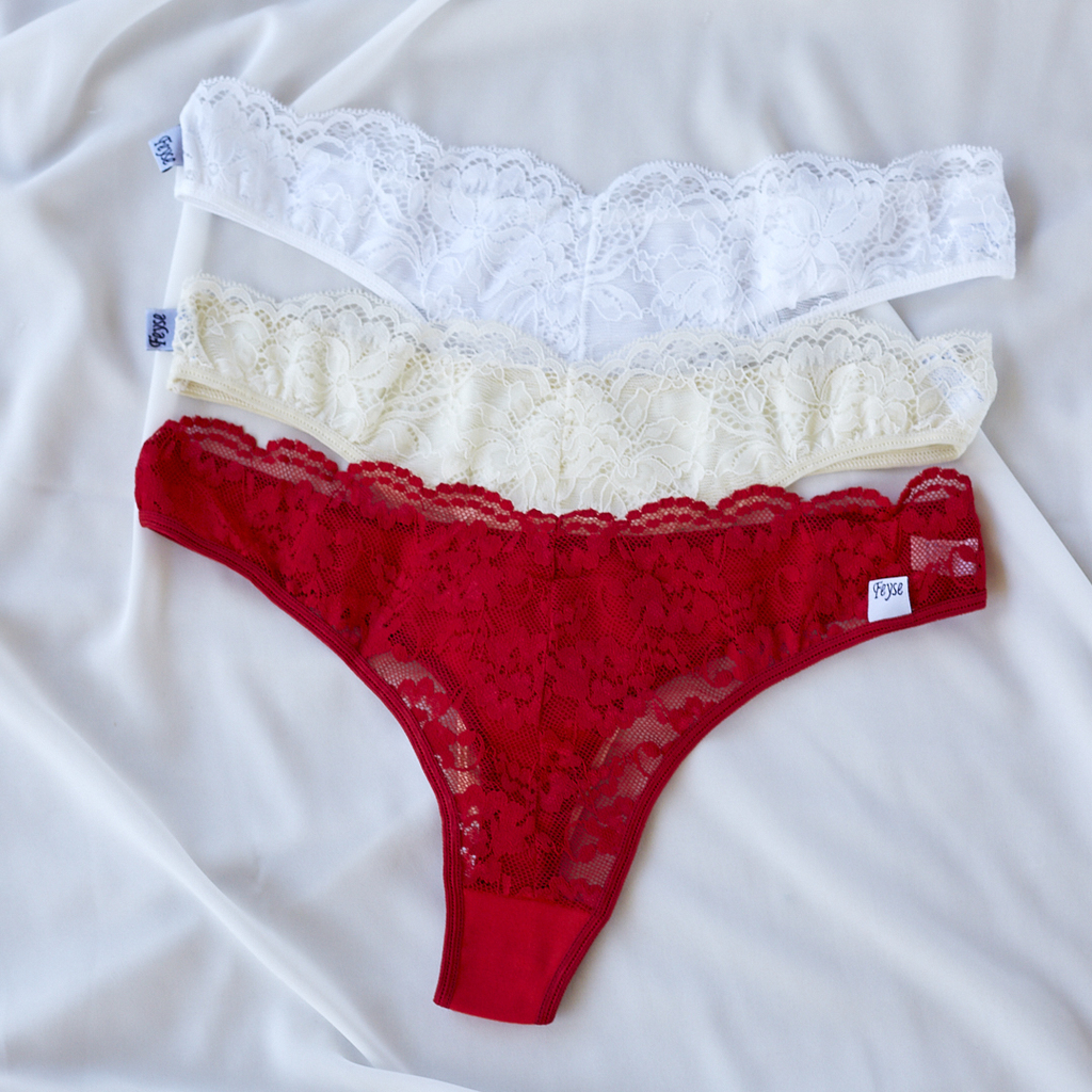 Colaless con puntilla Algodon con Lycra Talle Plus Pack x 6