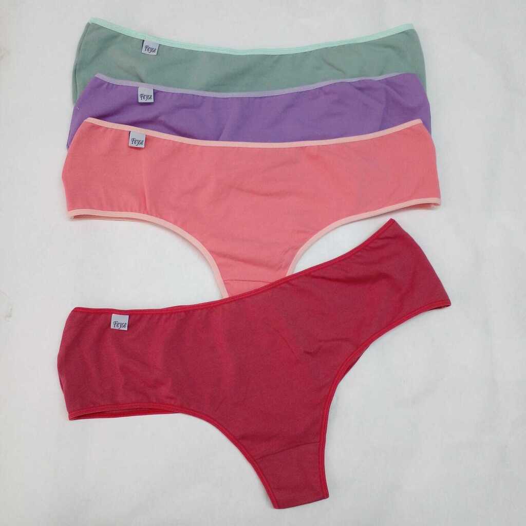 Culotte Less Algodon con Lycra Talle Super Especial Pack x 6