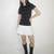 VESTIDO 06 - NEGRO CON BLANCO - comprar online