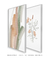Conjunto 2 Quadros Decorativos - Abstrato Coralina B, Ramos Clivias - comprar online