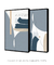 Conjunto 2 Quadros Decorativos - Abstrato Gris F, G - comprar online