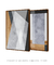 Conjunto 2 Quadros Decorativos - Abstratos Geométricos Pico e Bruma Noir - comprar online