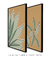 Conjunto 2 Quadros Decorativos Folhagem - Palmeira Tropical, Folhas Sutis - comprar online