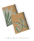 Conjunto 2 Quadros Decorativos Folhagem - Palmeira Tropical, Folhas Sutis - Larissa Ferreira Art Quadros