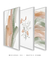 Conjunto 3 Quadros Decorativos - Abstrato Coralina B, G, Ramos Clivias na internet