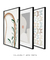 Conjunto 3 Quadros Decorativos - Abstrato Olivia II, Nuances III, Borboletas Inconstante H - comprar online