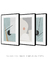 Conjunto 3 Quadros Decorativos - Formas Abstratas I e II, Abstrato Nuances III - comprar online