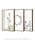 Conjunto 3 Quadros Decorativos - Lavanda Minimal